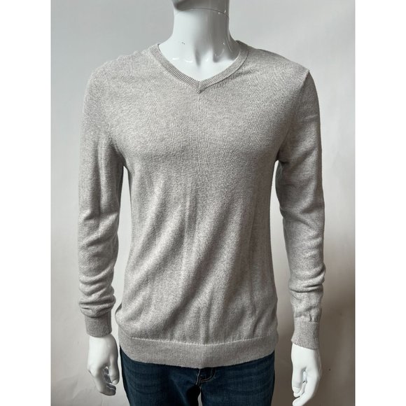 Jack Threads V Neck Sweater  SZ M Grey   90% Cotton, 10% Cashmere - Picture 1 of 16